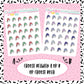 Holiday Hat Doodle Stickers - D362