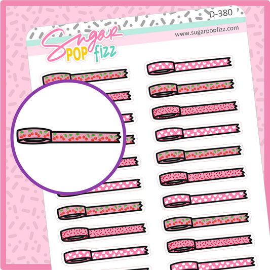 Cherry Love Washi Doodle Stickers - D380
