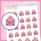 Cherry Love Happy Mail Doodle Stickers - D381