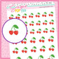 Cherry Doodle Stickers - D385