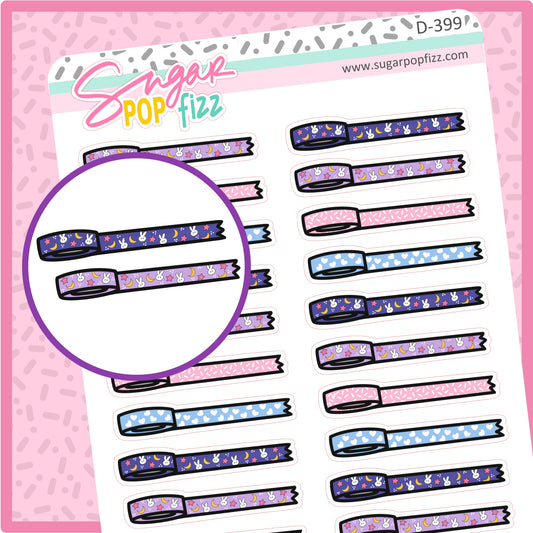 Moonie Washi Roll Divider Doodle Stickers - D399