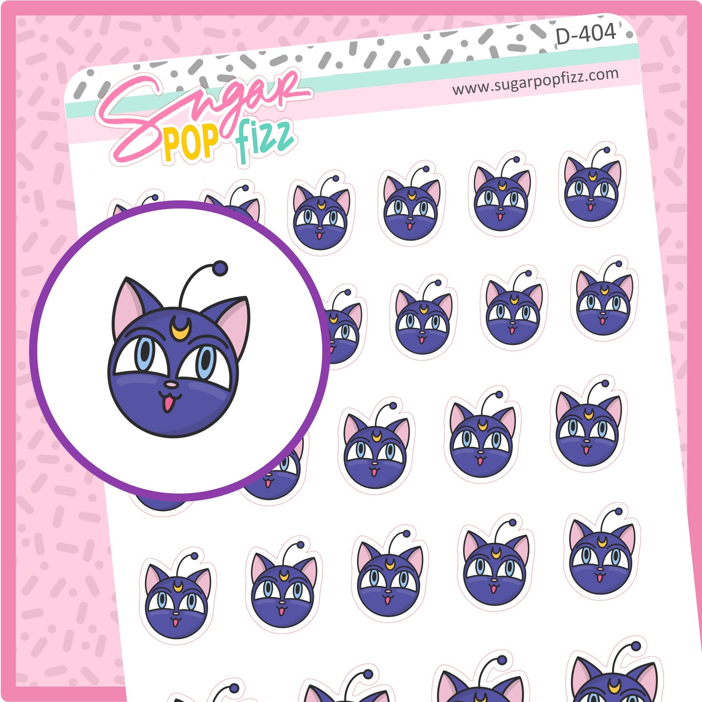 Luna Ball Doodle Stickers - D404