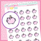 Piggy Bank Doodle Stickers - D413