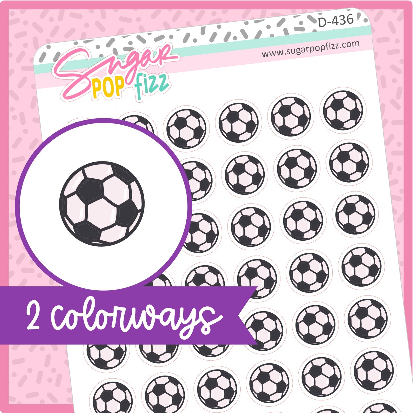 Soccer Doodle Stickers - D436
