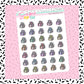 Floral Book Stack Doodle Stickers - D461