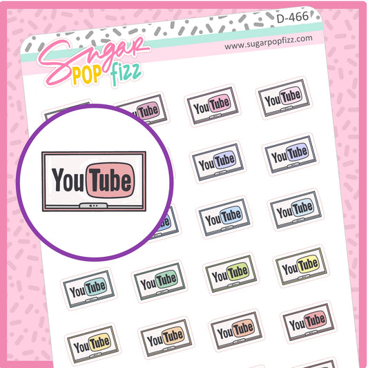 YouTube Doodle Stickers - D466