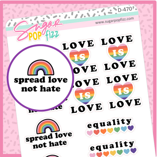 Pride Quotes Stickers - D470