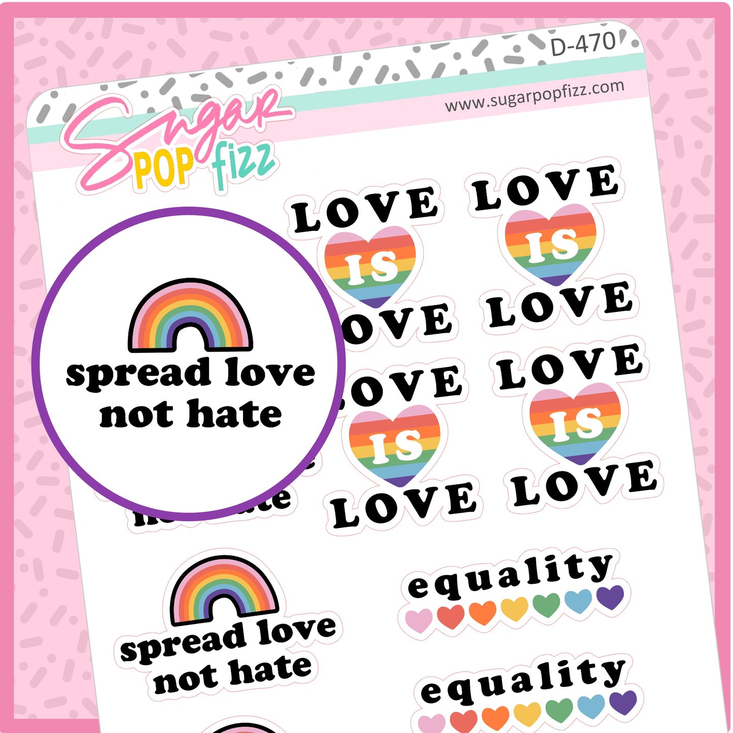 Pride Quotes Stickers - D470