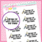 Searching For Your Opinion Doodle Stickers - D478