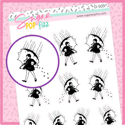 Spider Girl Doodle Stickers - D509