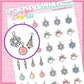 Holiday Ornaments Doodle Stickers - D514
