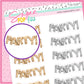 Party Balloons Doodle Stickers - D516