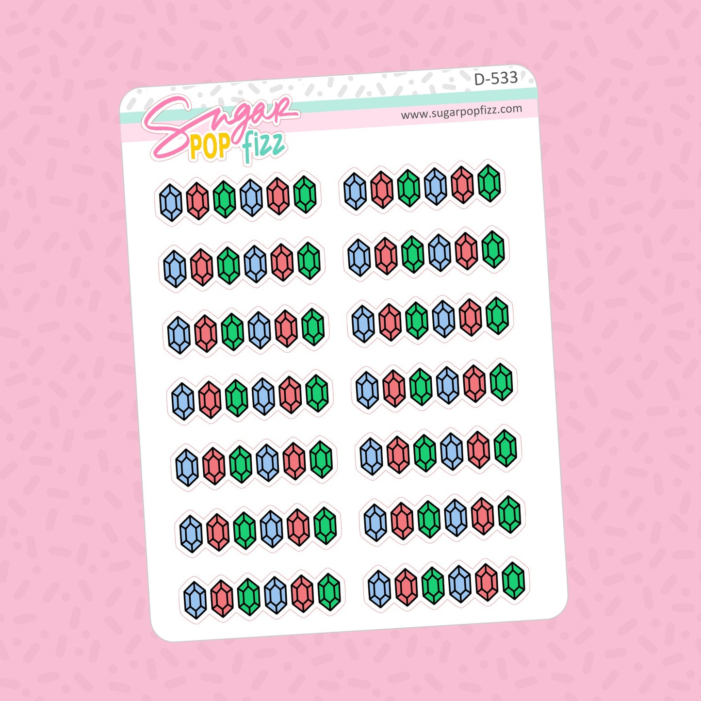 Rupees Divider Doodle Stickers - D533