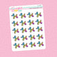 Rainbow Balloon Dog Doodle Stickers - D543