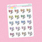 Megaphone Doodle Stickers - D544