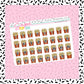 French Fries Dot Stickers -DD127