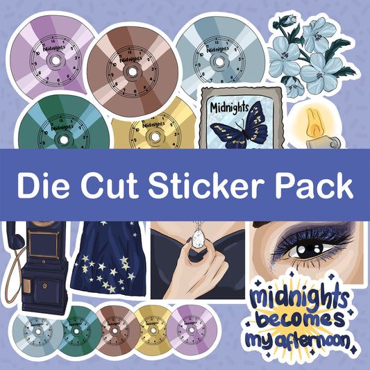 Meet Me at Midnight Die Cut Sticker Pack