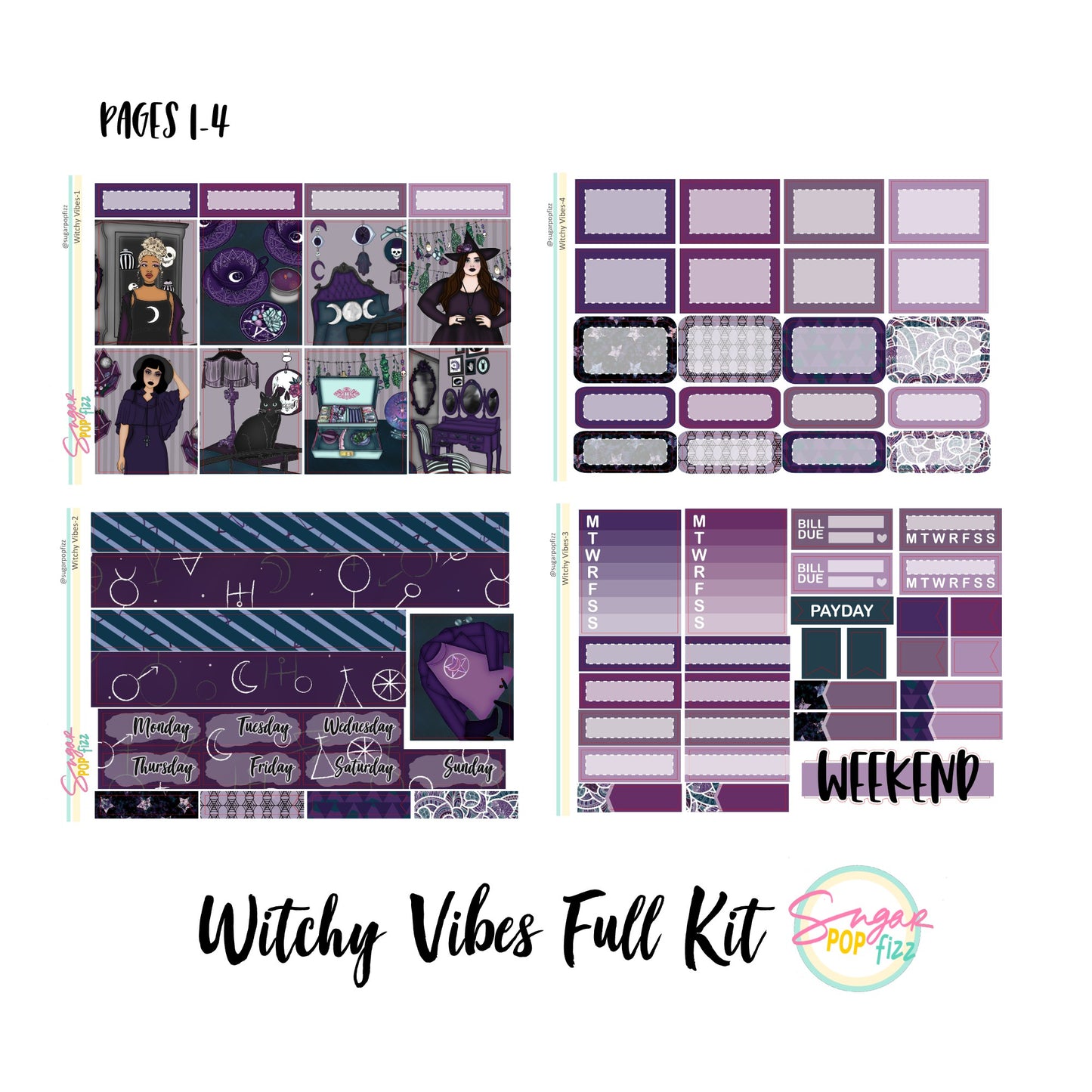 Witchy Vibes Standard Vertical Weekly Kit