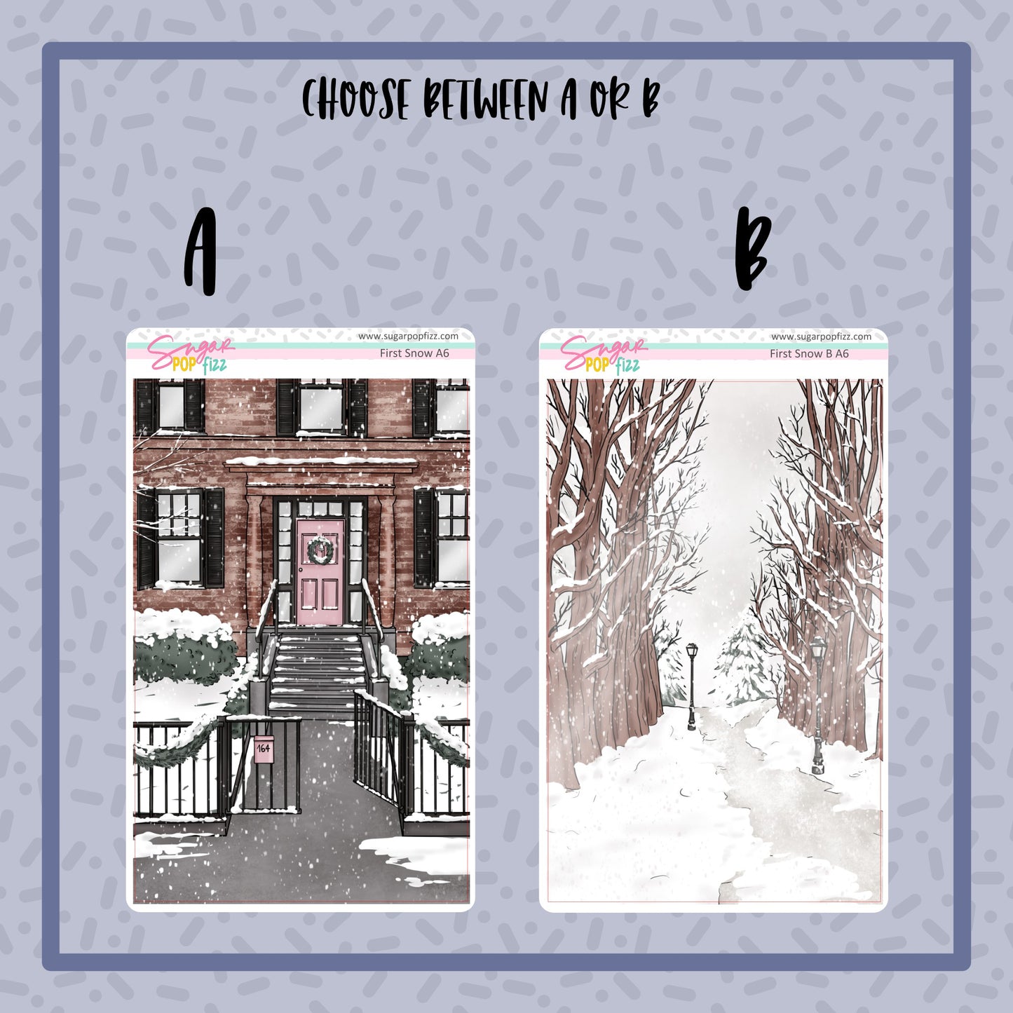First Snow - Full Page Sticker - 2 options