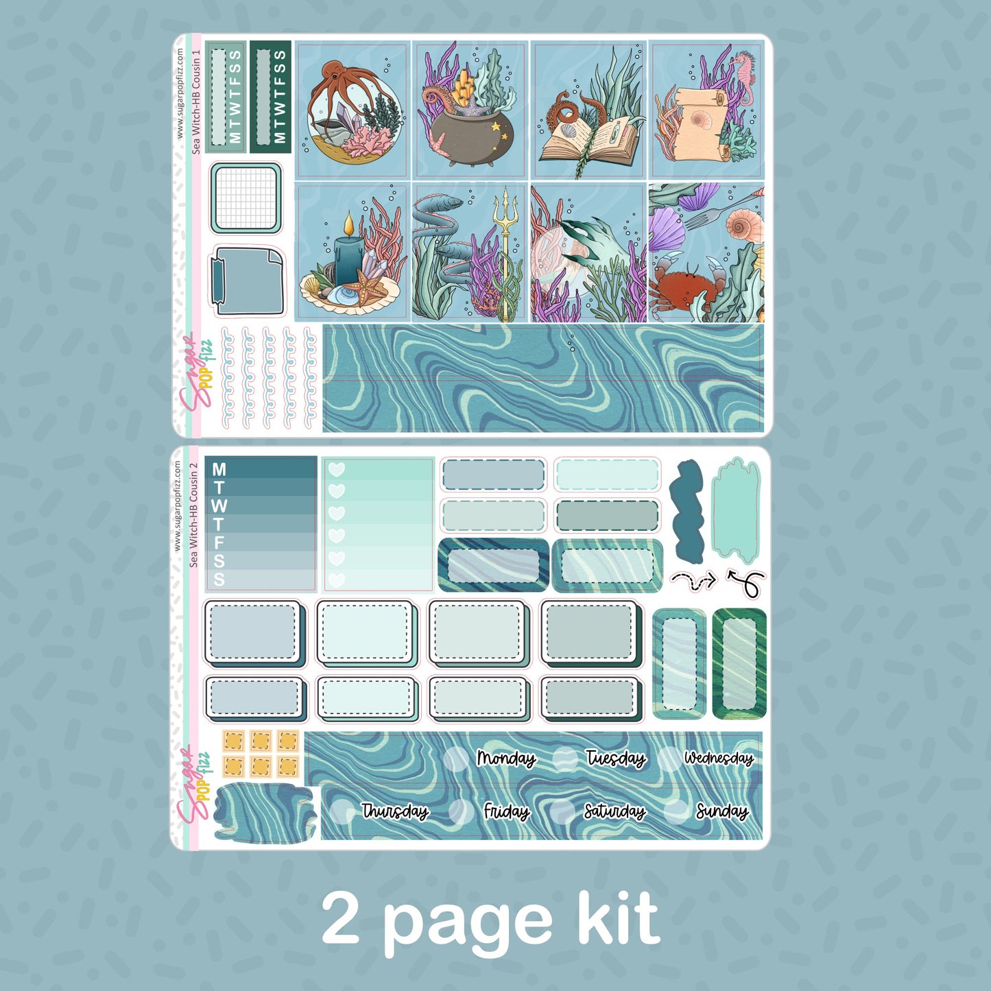 Sea Witch Hobonichi Cousin Weekly Kit
