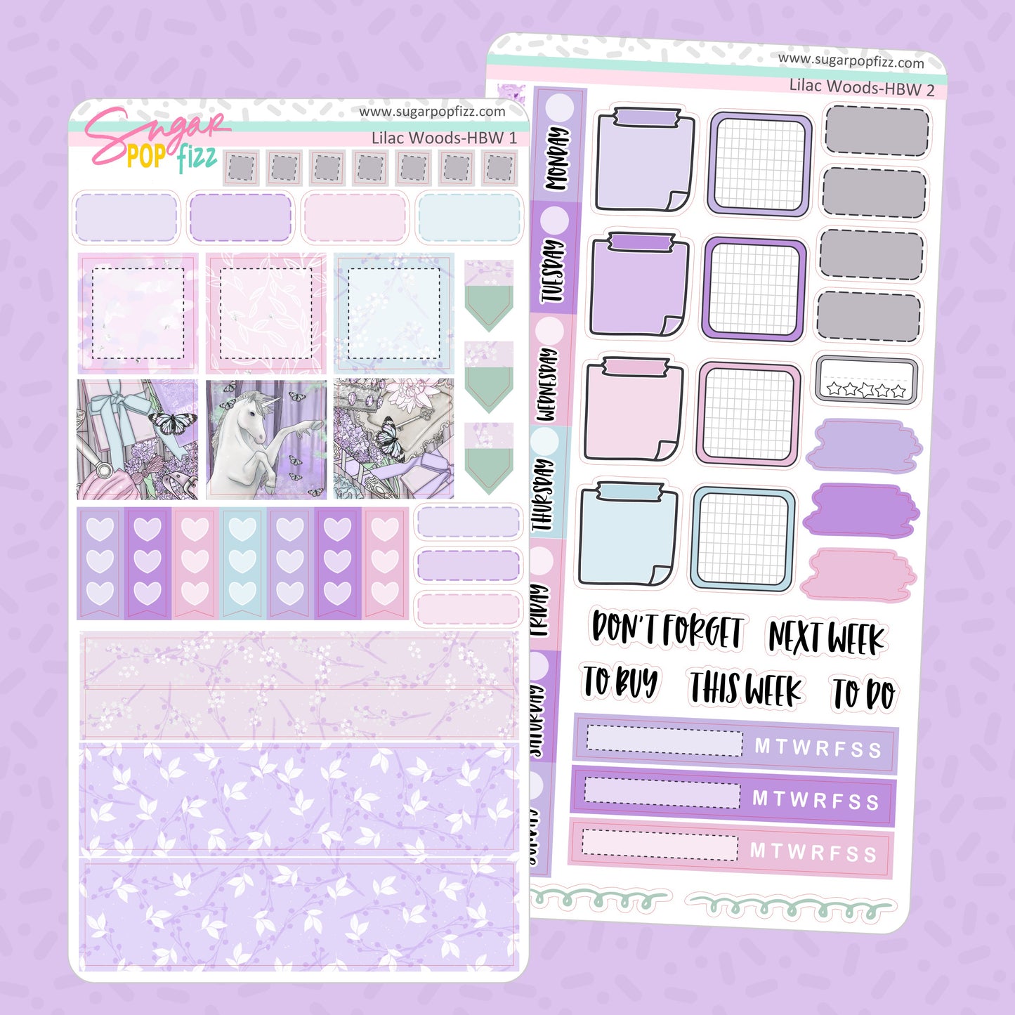 Lilac Woods Hobonichi Weeks Weekly Kit