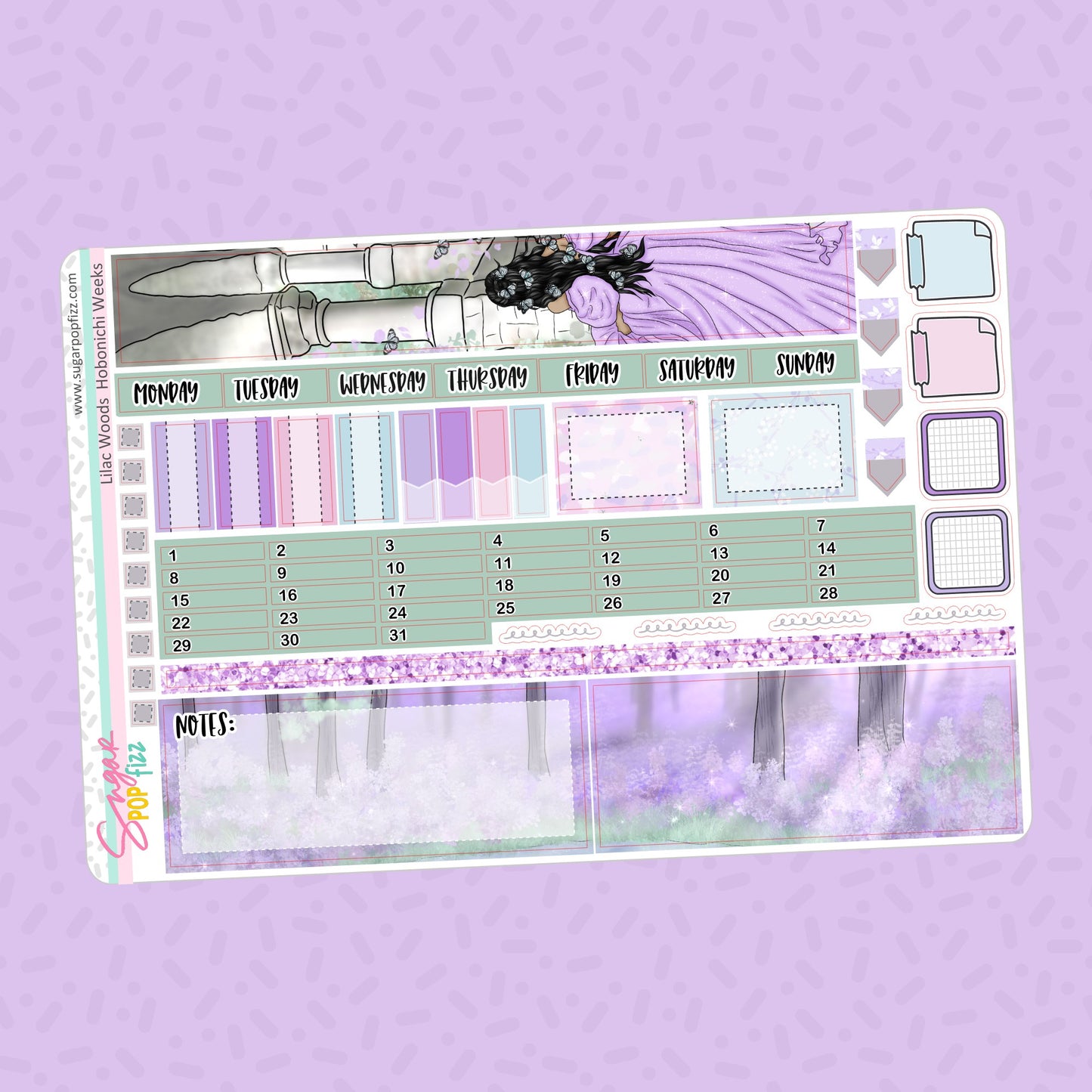 Lilac Woods Hobonichi Weeks Monthly - updated 2023