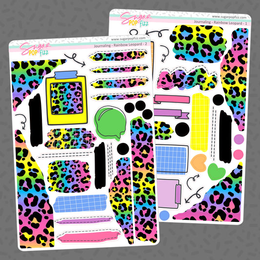 Rainbow Leopard Journaling Kit