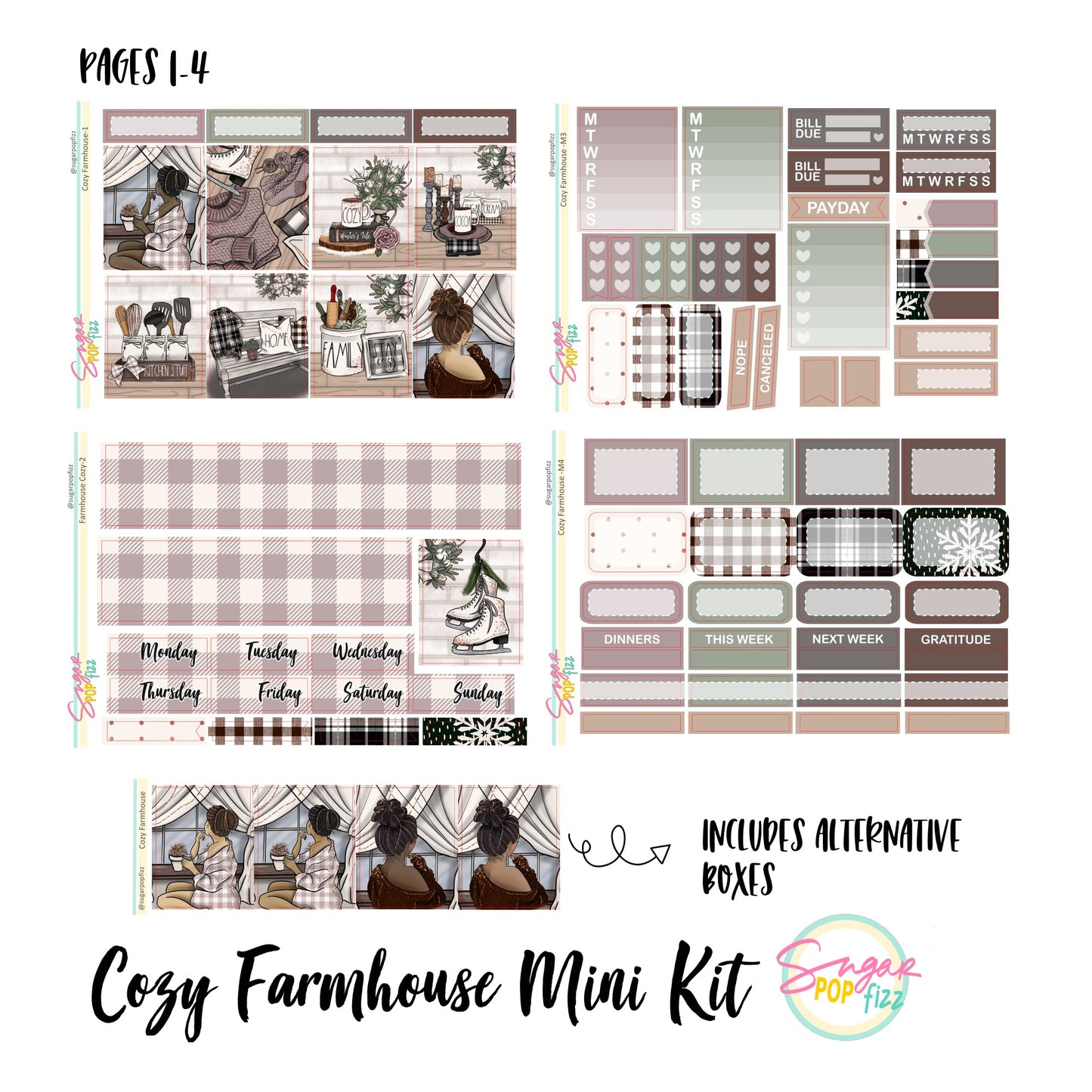 Cozy Farmhouse Standard Vertical Weekly Kit