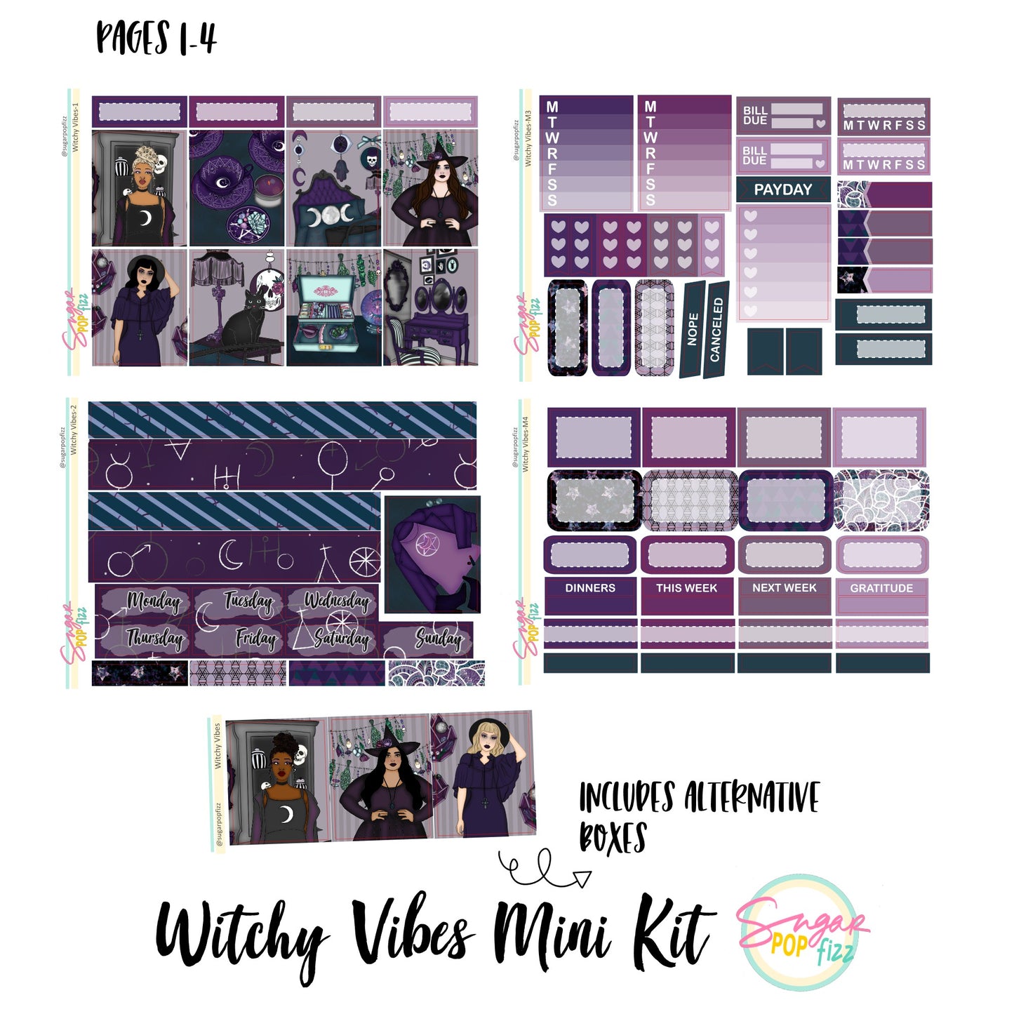 Witchy Vibes Standard Vertical Weekly Kit