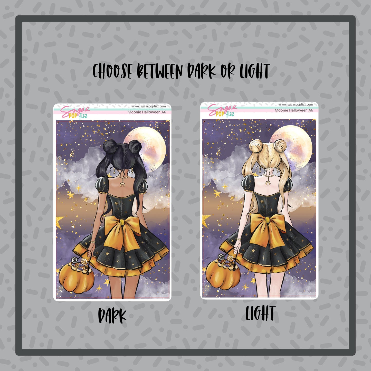 Moonie Halloween - Full Page Sticker - 2 options