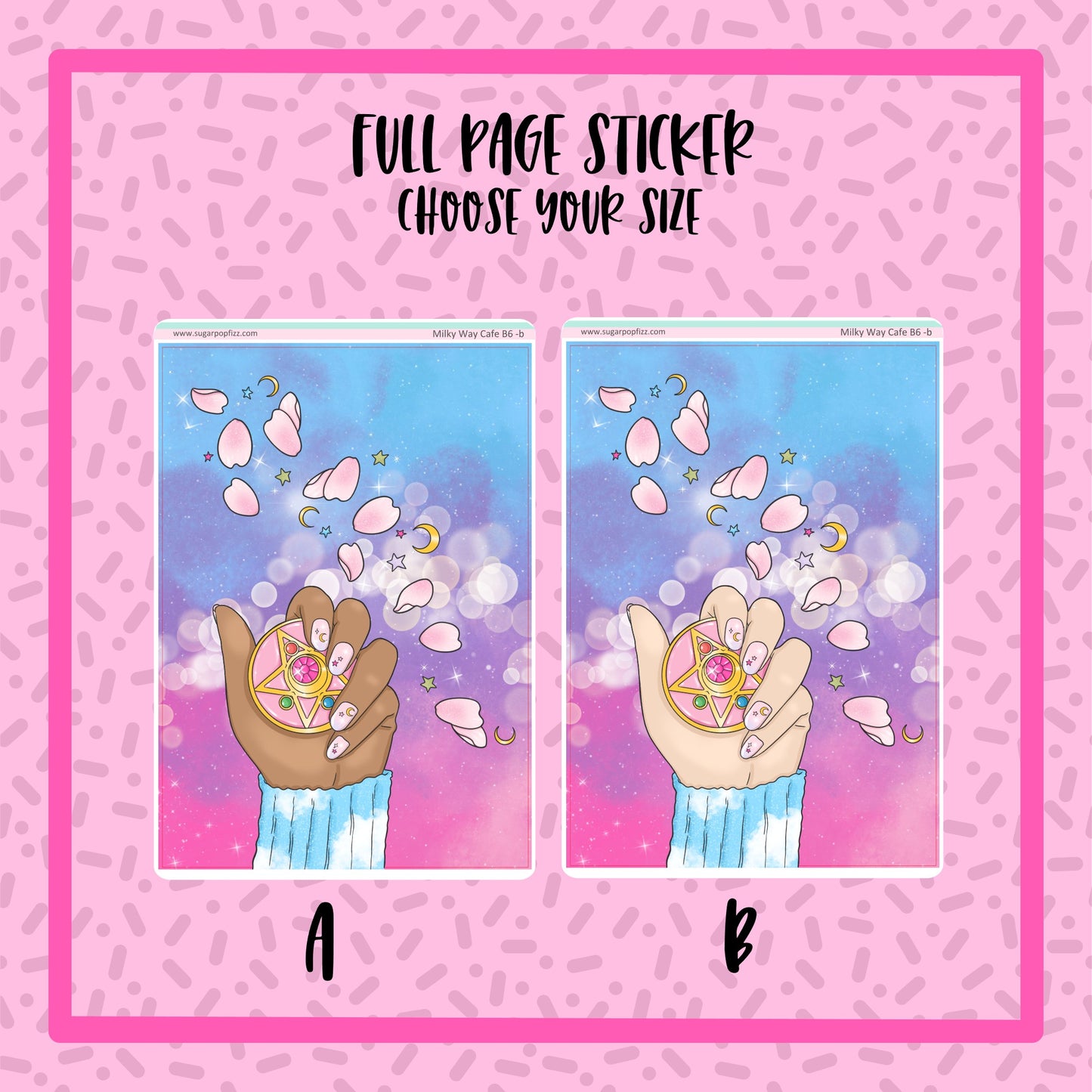 Moon Prism - Full Page Sticker - 2 options