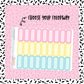 Pastel Rounded Third Boxes - 23 color options