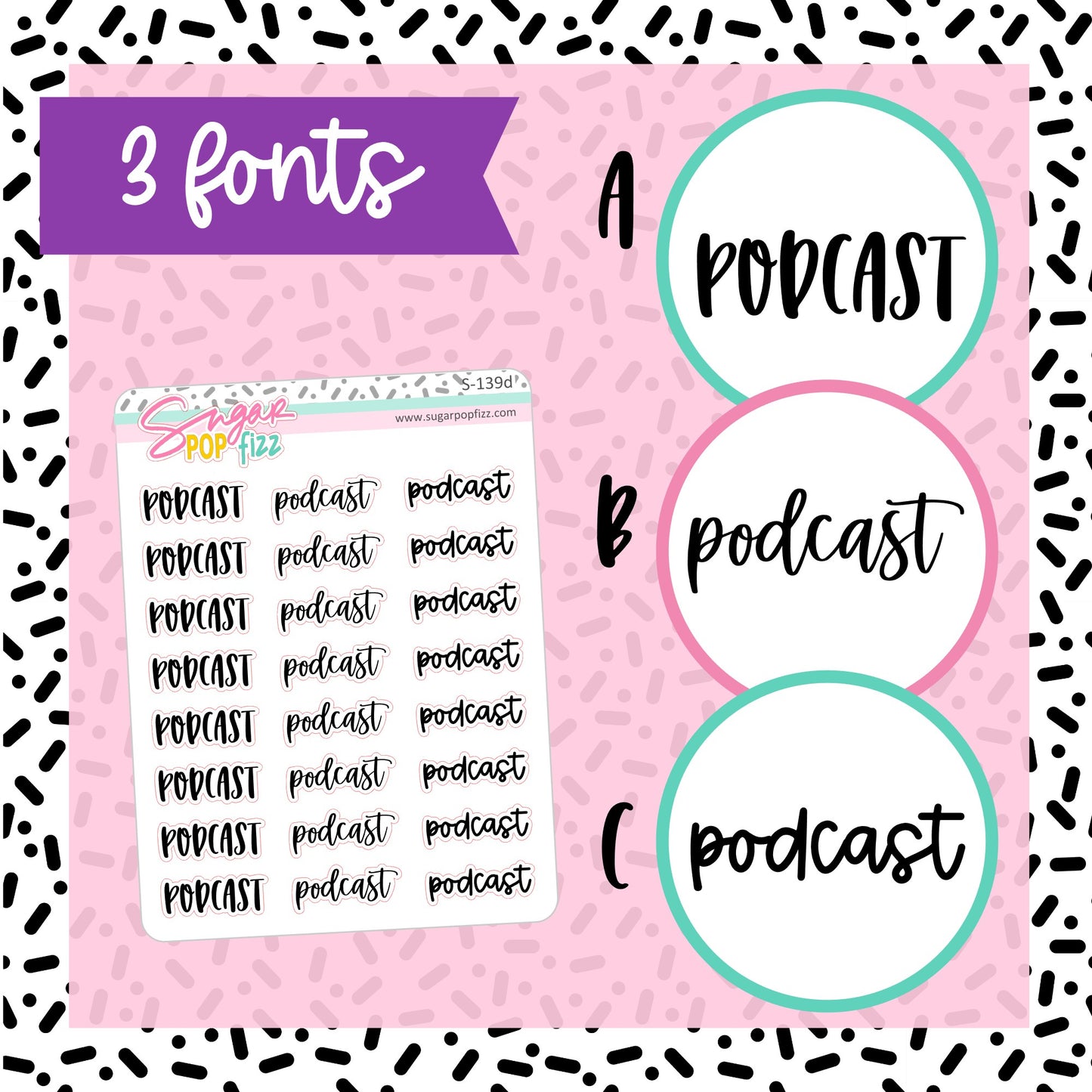 Podcast Script Stickers - S139