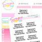 Organizing and Planning are my Super Powers Script Stickers - S205