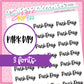 Park Day Script Stickers - S250