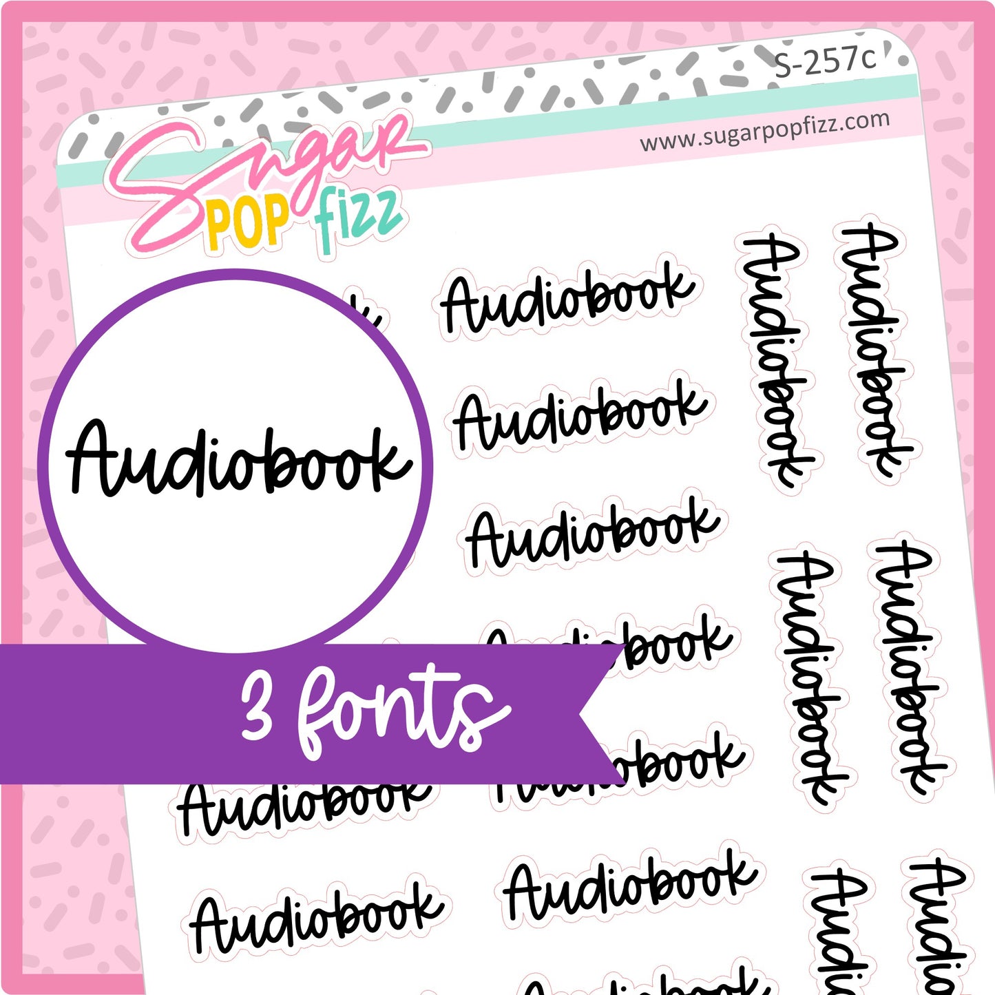 Audiobook Script Stickers - S257