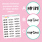 Nap Time Script Stickers - S292