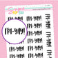 Fri-YAY! Script Stickers - S297