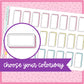 Pastel Shadowed Boxes -small - 23 color options