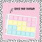 Pastel Square Boxes - 23 color options