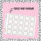 Neutral Square Grid Boxes - 23 color options