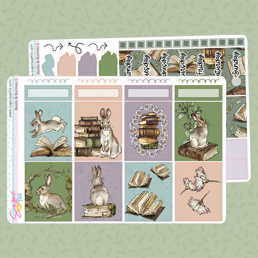 Books & Bunnies Standard Vertical Weekly Kit - RETIRING 12/6