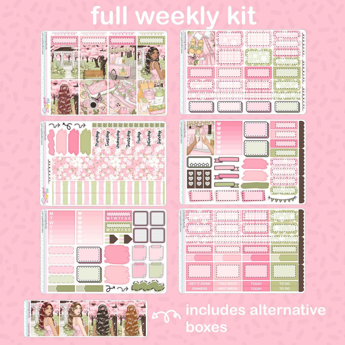 Spring Blossoms Standard Vertical Weekly Kit - updated 2023