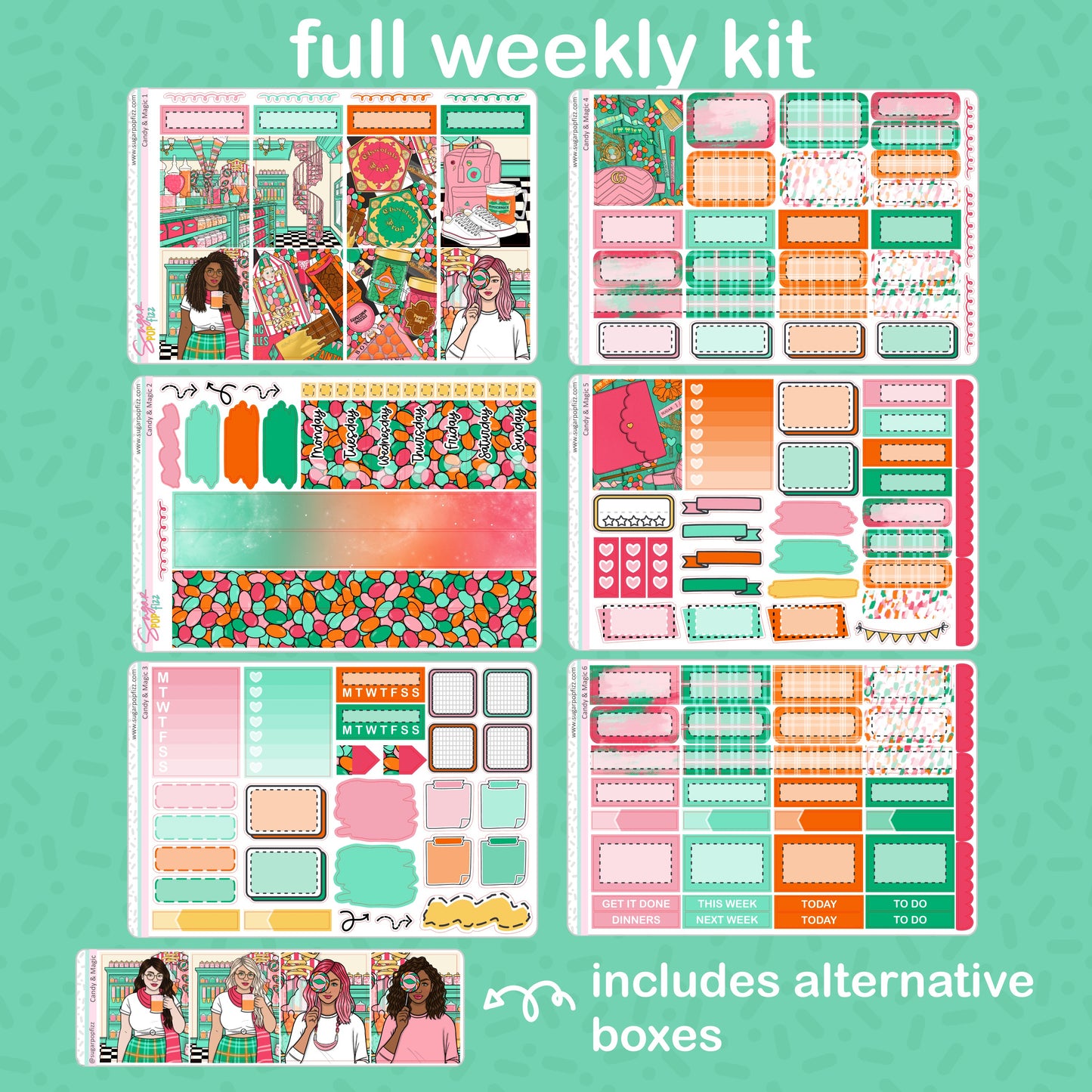 Candy & Magic Standard Vertical Weekly Kit - updated 2023