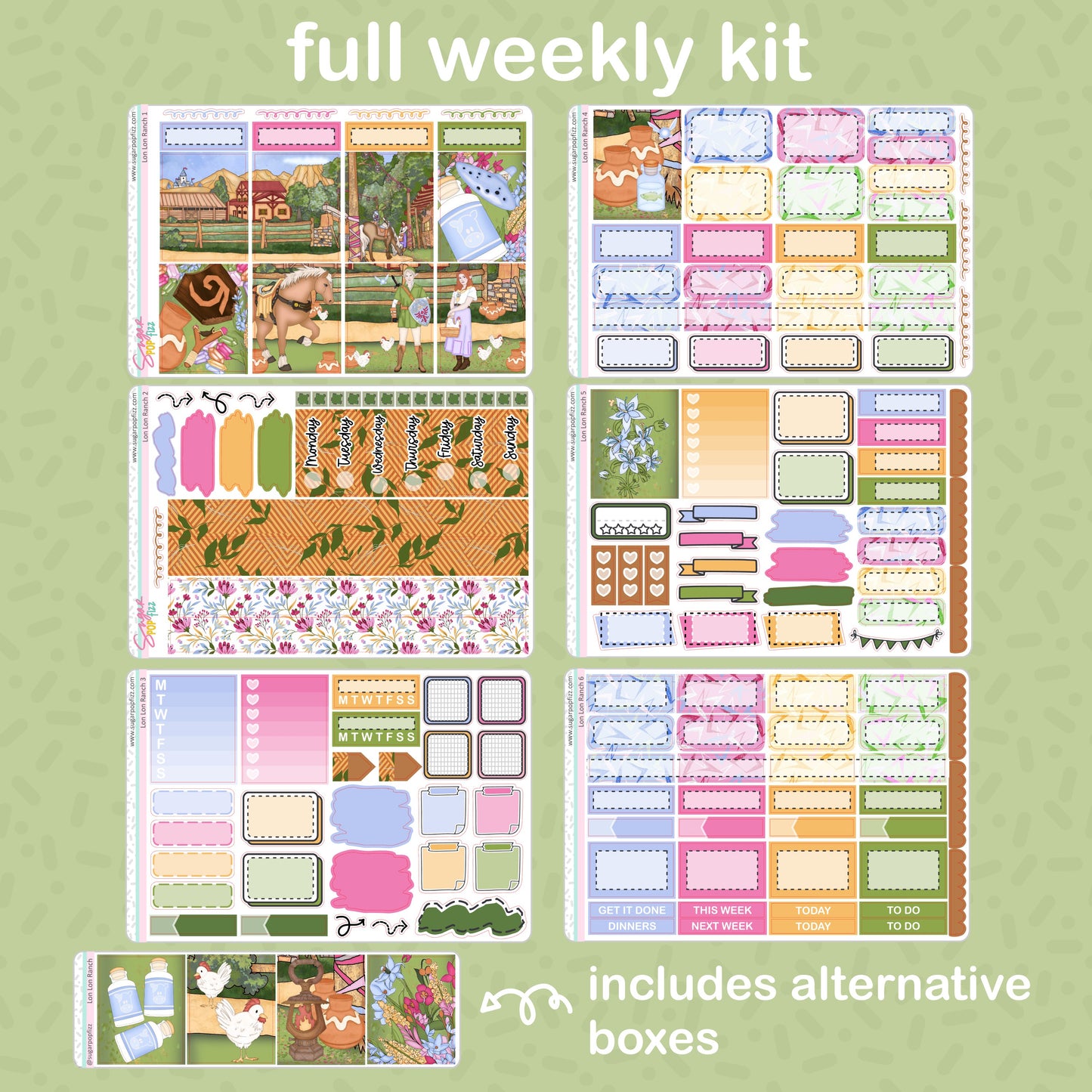 Lon Lon Ranch Standard Vertical Weekly Kit *exclusive art*