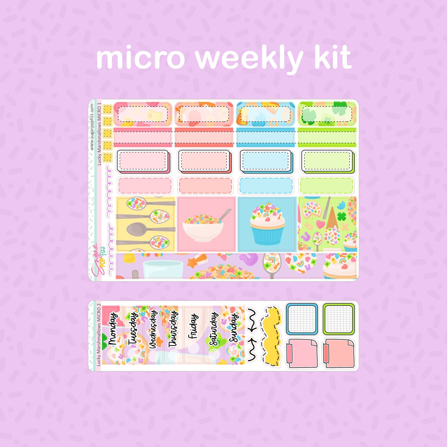 Lucky Marshmallows Standard Vertical Weekly Kit - updated 2023